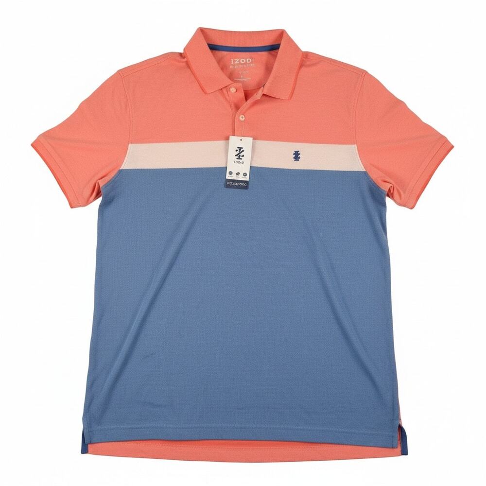 IZOD Advantage Performance Colorblock Polo Mens L